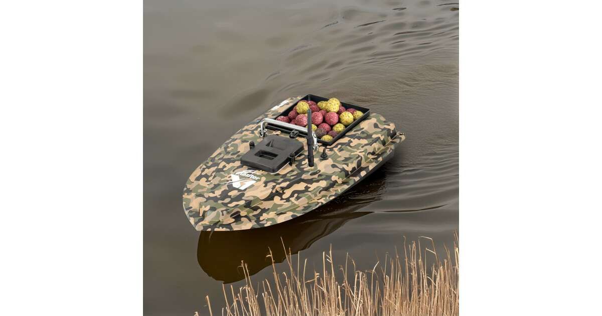 Leziter X1 GPS+4G Terepszínű Etetőhajó