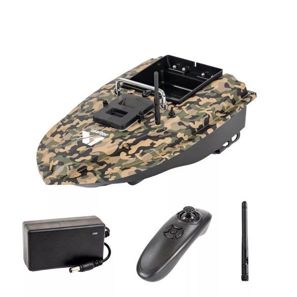 Leziter X1 GPS+4G Terepszínű Etetőhajó